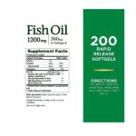 Nature's Bounty Fish Oil 1200 Mg Omega-3, 200 Rapid Release Softgels - Image 2