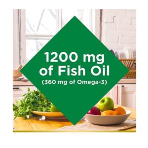 Nature's Bounty Fish Oil 1200 Mg Omega-3, 200 Rapid Release Softgels - Image 3