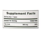 Nature's Bounty Folic Acid 800 mcg Tablets Maximum Strength 250 ea (Pack of 2) - Image 4