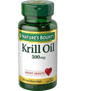 Nature's Bounty Krill-500 mg Oil, 30 Softgels - Image 1