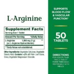 Nature's Bounty L - Arginine 1000mg - 50 Tablets - Image 3