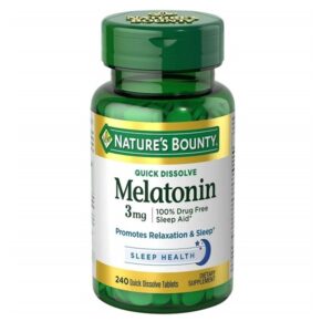Nature's Bounty Melatonin 3 Mg 240 Quick Dissolve Tablets - Image 1