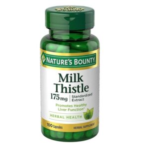 Nature's Bounty Milk Thistle 175mg, 100 Capsules - Image 1