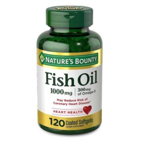 Nature's Bounty Omega-3 Fish Oil Odorless, 1000 mg, 120 Softgels - Image 1
