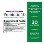 Nature’s Bounty Probiotic 10, Ultra Strength Daily Probiotic Supplement, Support for Digestive, Immune and Upper Respiratory Health, 1 Pack, 30 Capsules - Image 2