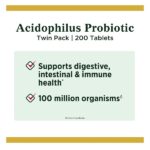 Nature's Bounty Probiotic Acidophilus, 100 Tablets, Pack of 2 (Packaging May Vary) - Image 3