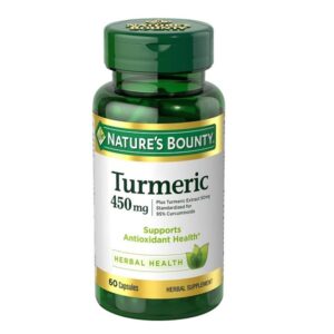 Nature's Bounty Turmeric/Curcumin, 60 Capsules, 450 Mg - Image 1