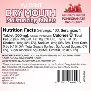 Nature's Stance Xylident Xylitol Tablets For Dry Mouth Relief - Stimulates Saliva, Freshens Breath, Reduces Acid Production, Fast Acting Extended Relief, 100 Count - Image 4