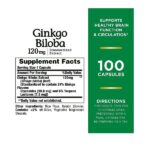 Nature's bounty ginkgo biloba 120mg 100 capsules - Image 2
