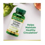 Nature's bounty ginkgo biloba 120mg 100 capsules - Image 3