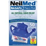 NeilMed NasaFlo Unbreakable Neti Pot with 50 Premixed Packets - Image 2