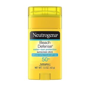Neutrogena Beach Defense Sunscreen Stick Broad Spectrum SPF 50+, 1.5 Oz - Image 1
