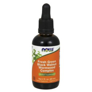 Now Foods Fresh Walnut Worm Wood Complex - 60 ml Liquid(Green/Black) - Image 1