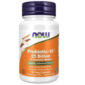 Now Foods Probiotic-10, 25 Billion - Pack of 50 Capsule - Image 1