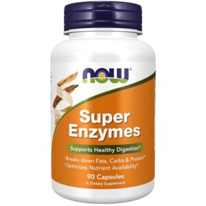 Now Foods Super Enzymes Support Healthy Digestions Tablets - 90 Count - Image 1