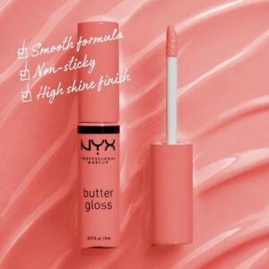 Nyx Professional Makeup Butter Lip Gloss, Crème Finish - Creme Brulee, 8ml - Image 2