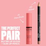 Nyx Professional Makeup Butter Lip Gloss, Crème Finish - Creme Brulee, 8ml - Image 3