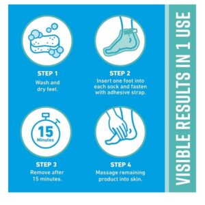 O'Keeffe's Healthy Feet Intensive Moisturizing Foot Mask, One Pair Single-Use Socks, (Pack of 2) - Image 5