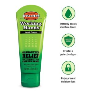 O'Keeffe's K0290004-3 Working Hands Hand Cream Tube (3 Pack), 3 oz - Image 6