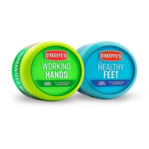 O Keeffes K0350015 Working Hands 3.4 oz & Healthy Feet 3.2 oz Combination Pack of Jars - Image 1