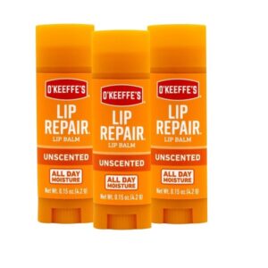 O'Keeffe's Original Lip Repair Lip Balm for Dry, Cracked Lips, Stick, (Pack of 3) - Image 1