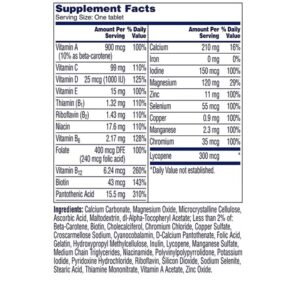 One-A-Day Men Under 50 Health Formula Multivitamin- 300 Tablets - Image 2