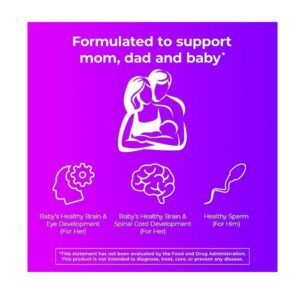 One A Day Pre-Pregnancy Couple's Pack Multivitamin, 30 Count, 2 Pack - Image 3