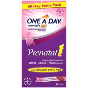 One A Day Prenatal 1 with DHA & Folic Acid, Softgels 60 ea - Image 2