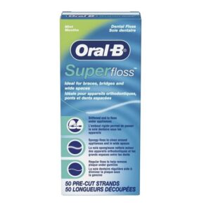Oral B Mint Pre-Cut Strands Super Floss, 50 Count - Image 6