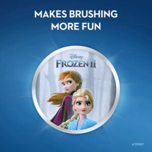Oral B Pro-Health Jr. Battery Powered Kid's automatic Toothbrush featuring Disney's Frozen, Soft, 1 ct - Image 6