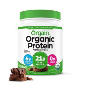 Orgain - Organic Protein Plant-Based Powder Creamy Chocolate Fudge - Image 1