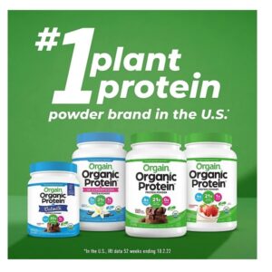 Orgain - Organic Protein Plant-Based Powder Creamy Chocolate Fudge - Image 3