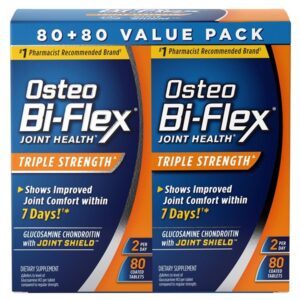 Osteo Bi-Flex Glucosamine Chondroitin MSM With Joint Shield, Twin Pack, 80 ct each - Image 1