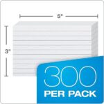 Oxford 3 X 5 Inches Ruled Index Card, 300 Count, White (10013) - Image 3