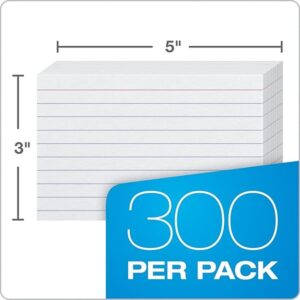 Oxford 3 X 5 Inches Ruled Index Card, 300 Count, White (10013) - Image 3