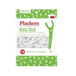 Plackers Back Teeth Micro Mint Dental Floss Picks (Pack of 2) - Image 1