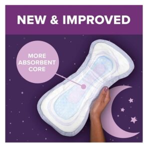 Poise Overnight Incontinence Pads Ultimate Absorbency Extra Coverage, 72 Count - Image 4