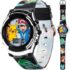 Pokémon Kids' Digital Watch with Silver Bezel, Black Strap, Flashing LED Lights - Official Pokémon Characters on the Dial, Safe for Children - Model: POK3018