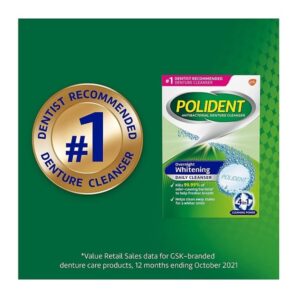 Polident Antibacterial Overnight Denture Cleanser Triplemint - 120 Tablets - Image 4