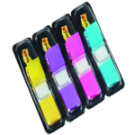 Post-it Flags, Ideal for Marking and Flagging Documents, Assorted Bright Colors, 1/2-Inch Wide, 35/Dispenser, 4-Dispensers/Pack (683-4AB) - Image 2