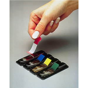 Post-it Flags, Ideal for Marking and Flagging Documents, Assorted Bright Colors, 1/2-Inch Wide, 35/Dispenser, 4-Dispensers/Pack (683-4AB) - Image 5