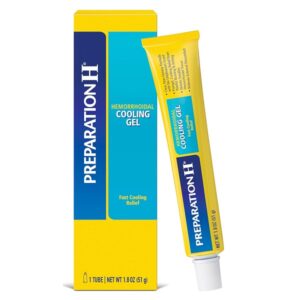 Preparation H Hemorrhoid Symptom Treatment Cooling Gel (1.8 Ounce tube), Fast Discomfort Relief with Vitamin E and Aloe - Image 1