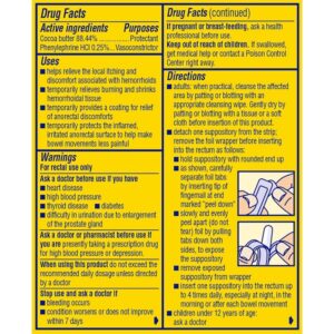 Preparation H Pfizer Prep H Suppositories- 12 Count - Image 5