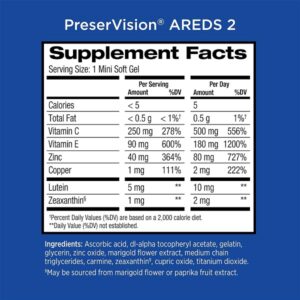 PreserVision Eye Vitamin and Mineral Supplement, Areds 2 Formula, 60 Count - Image 5