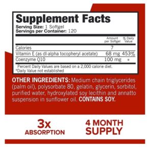 Qunol Ultra CoQ10, 300% Better Absorption, Patented Water and Fat Soluble - Image 6