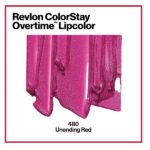 Revlon Colorstay Overtime Glossy Finish Lip Color (480 Unending Red) - Image 2