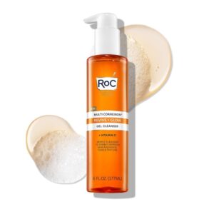 RoC Multi Correxion Revive + Glow Gel Facial Cleanser With Vitamin C, & Glycolic Acid, Paraben-Free, Sulfate-Free Skin Care, 6 Ounces - Image 1