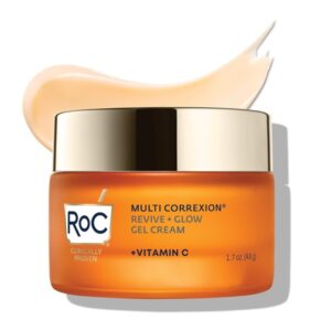 RoC Multi Correxion Revive + Glow Vitamin C Face Moisturizer, Anti-Aging Gel Cream, Hypo-Allegenic & Oil-Free Skin Care, 1.7 Ounce - Image 1