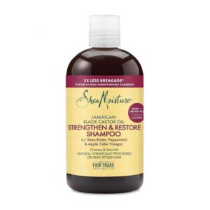 Shea Moisture Jamaican Black Castor Oil Strengthen & Restore for Damaged Hair Shampoo shampoo for Damaged Hair 13 oz - Image 1