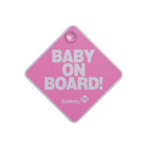 Safety 1st Baby On Board Pink, 1 Count (TS237) - Image 1